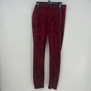 Sweet Velvet Red Pants. Women’s Size L
